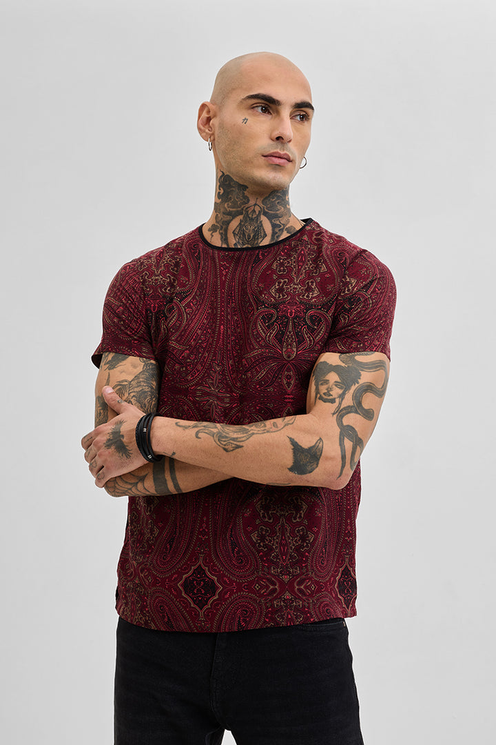 Artic Paisley Red T-Shirt