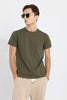 Pleated Olive T-Shirt