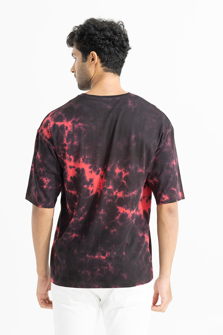 Never Black Tie Dye Oversized T-Shirt