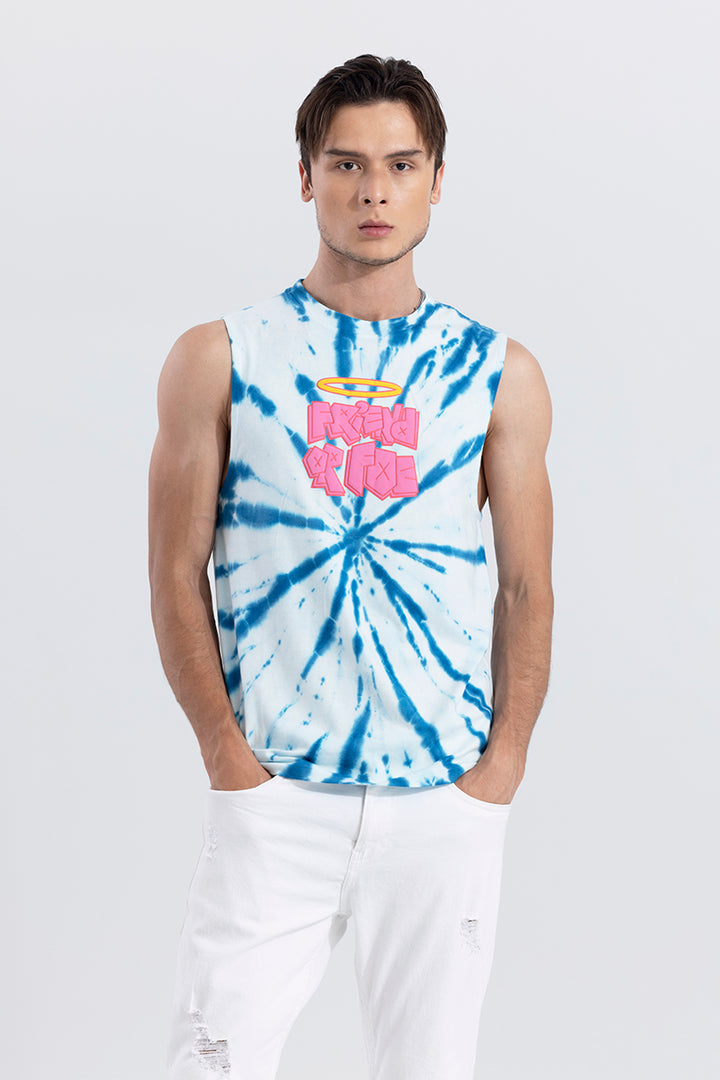 EvoEdge Blue Sleeveless T-Shirt