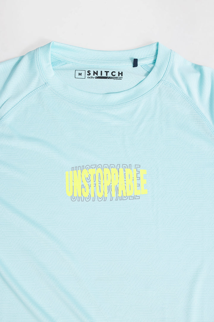 Unstoppable Sky Blue Active T-Shirt