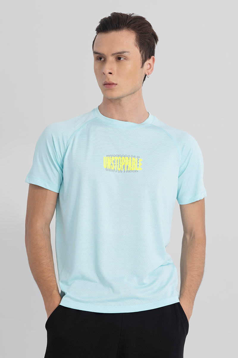 Unstoppable Sky Blue Active T-Shirt