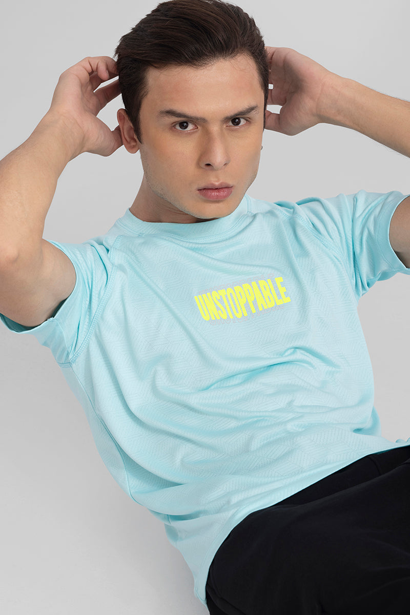 Unstoppable Sky Blue Active T-Shirt