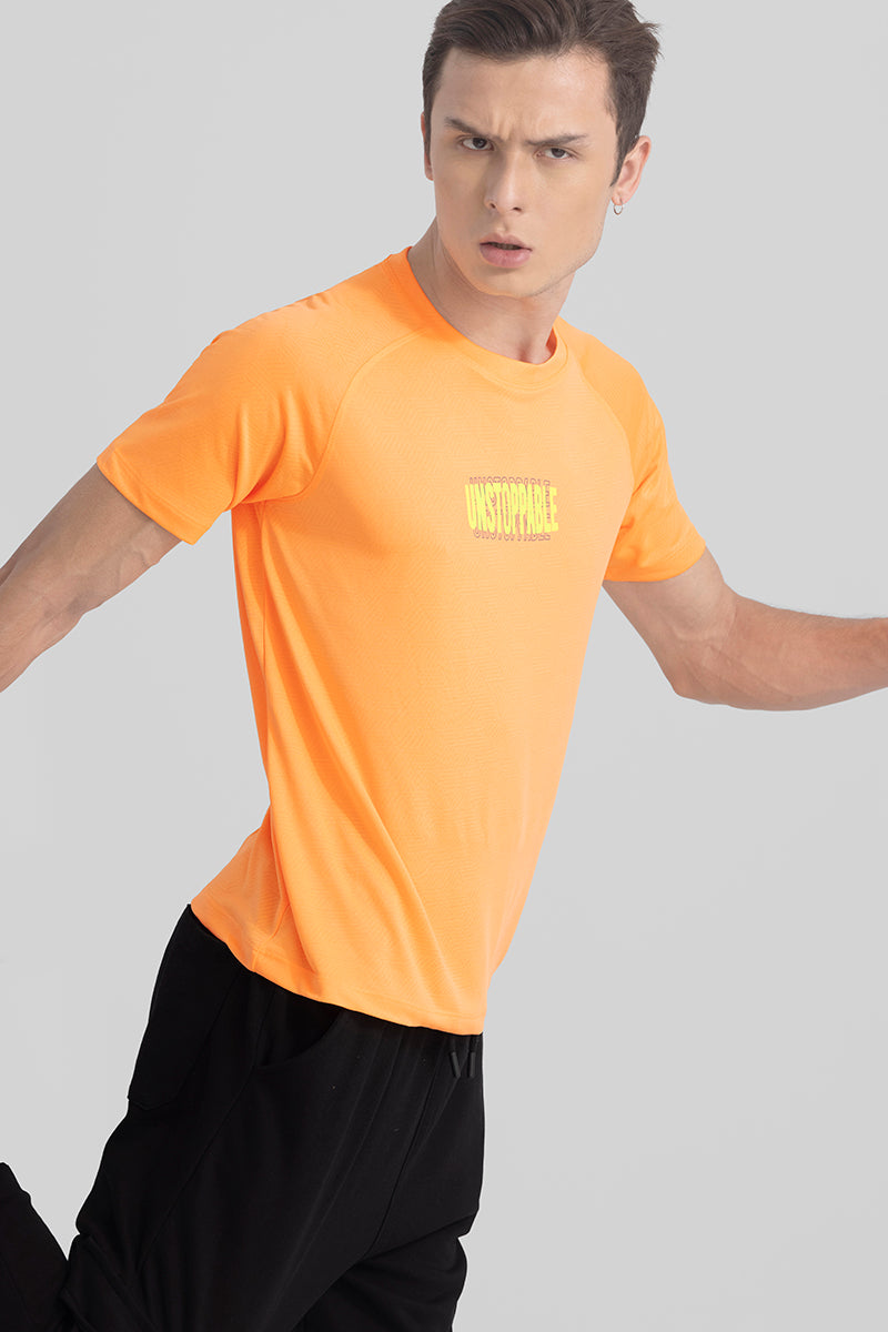 Unstoppable Orange Active T-Shirt