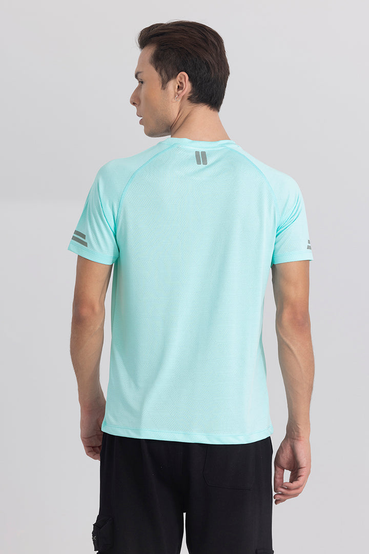 Stay On Track Sky Blue Active T-Shirt