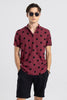 Polka Dotted Red Polo T-Shirt