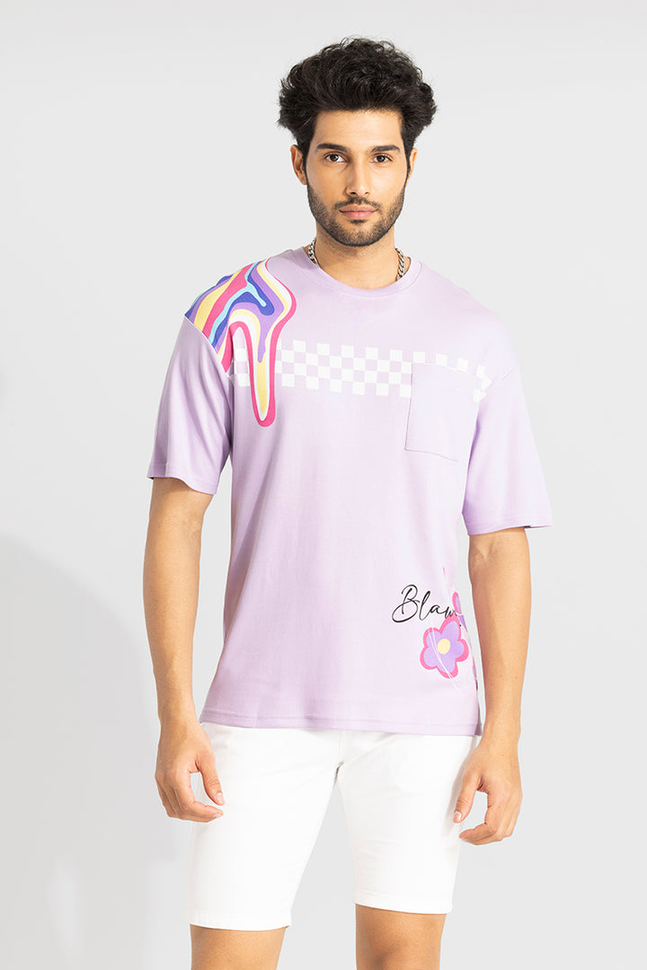 Blawesome Purple Oversized T-Shirt