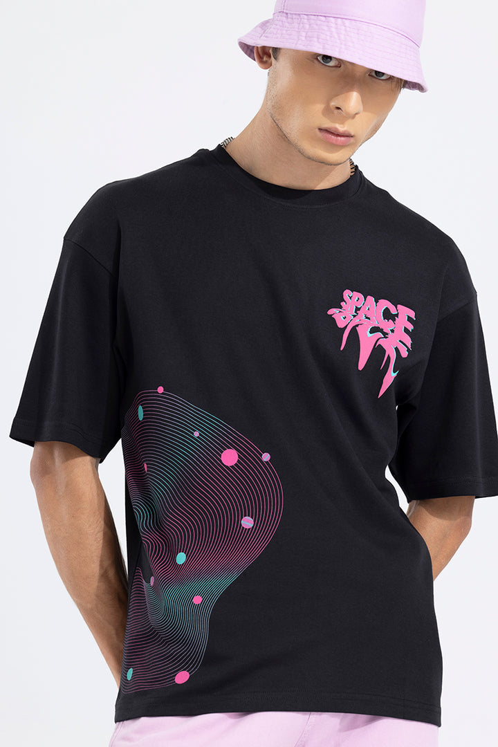 Space Black Oversized T-Shirt