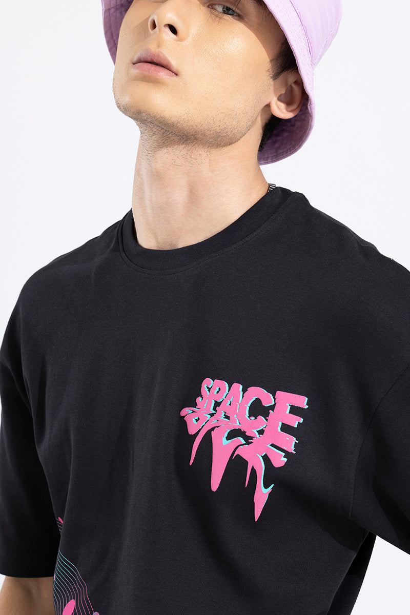 Space Black Oversized T-Shirt