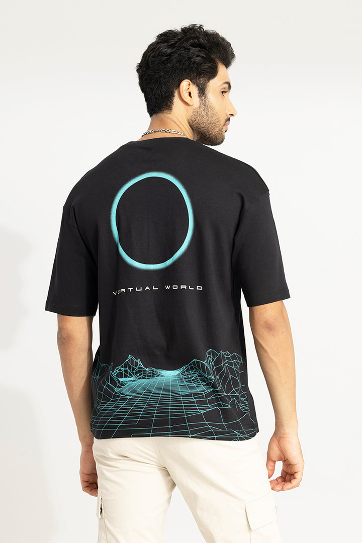 Future Society Black Oversized T-Shirt