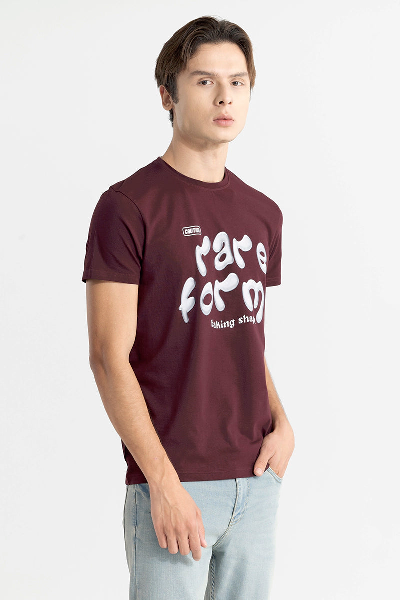 Rare Form Maroon T-Shirt