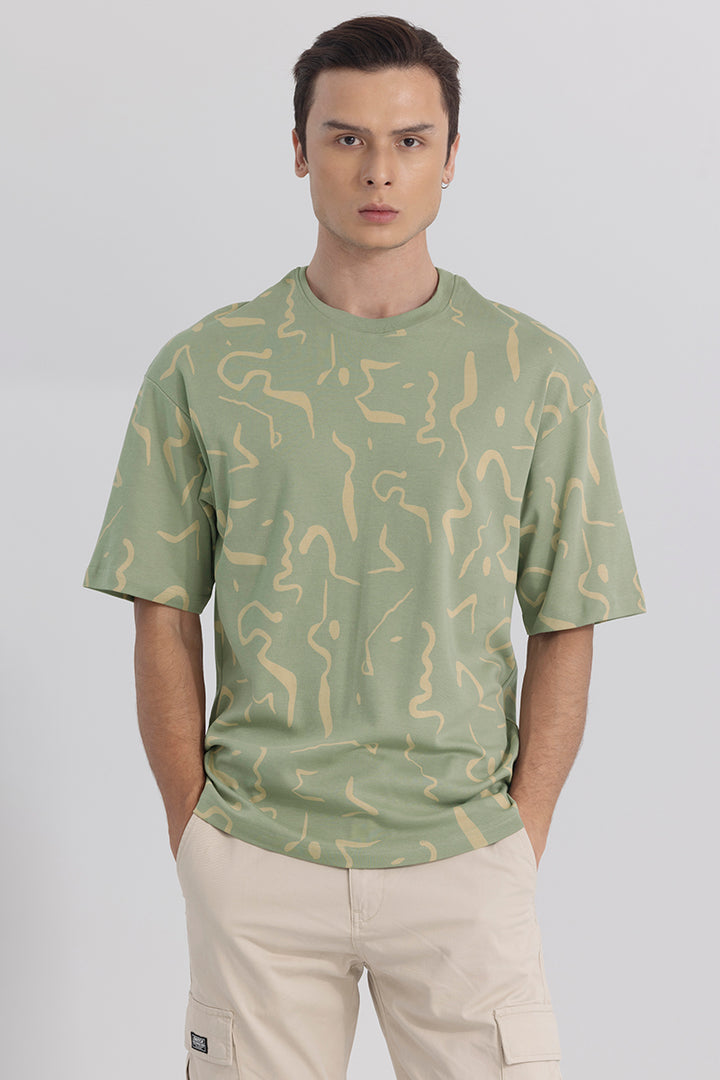 Morph Green Oversized T-shirt