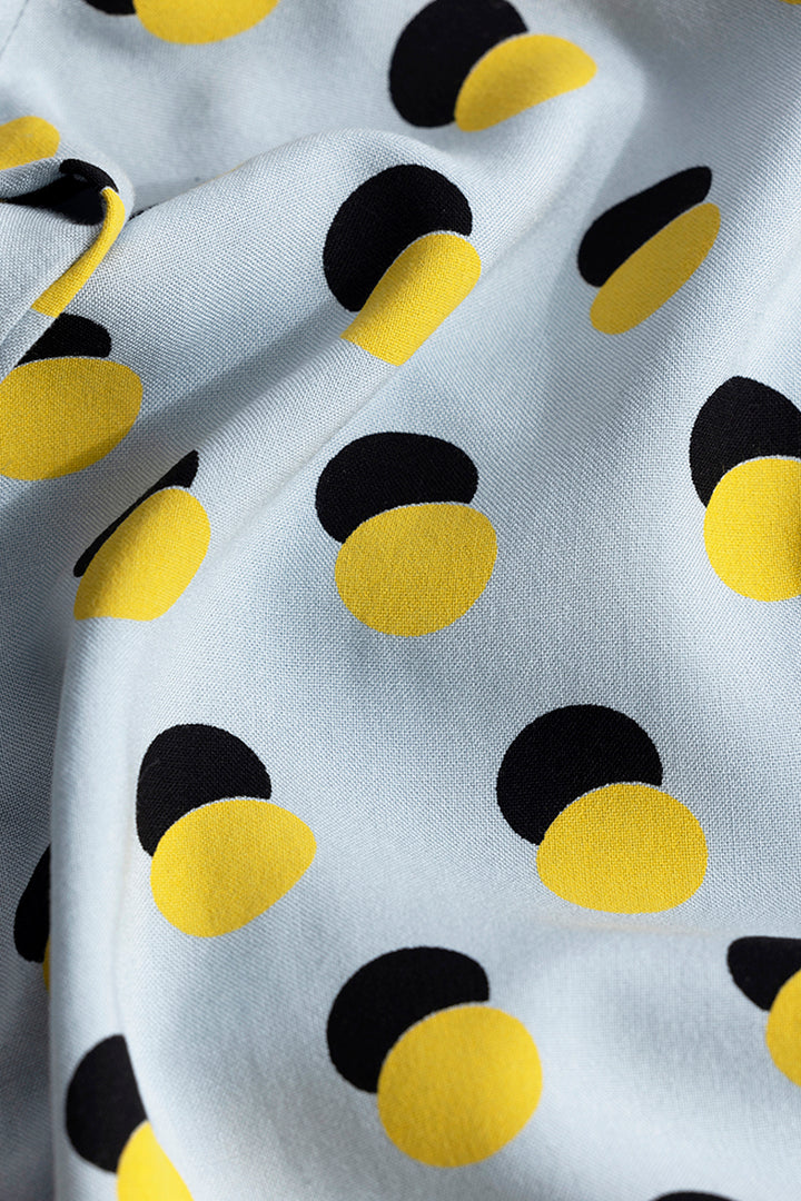 Polka Pop Yellow Polo T-Shirt