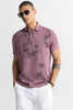 Tidal Dye Mauve Polo T-Shirt