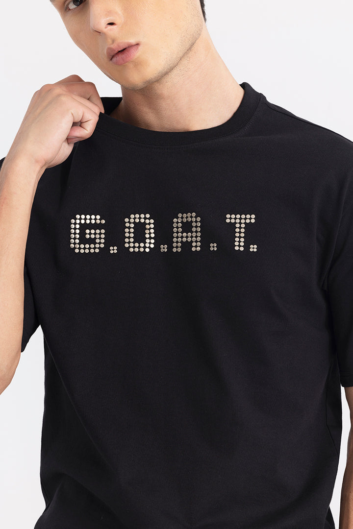 GOAT Black Korean Style T-Shirt