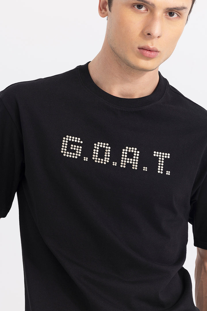 GOAT Black Korean Style T-Shirt