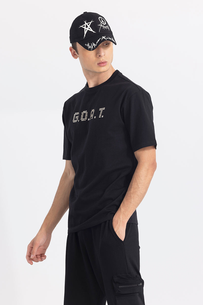 GOAT Black Korean Style T-Shirt