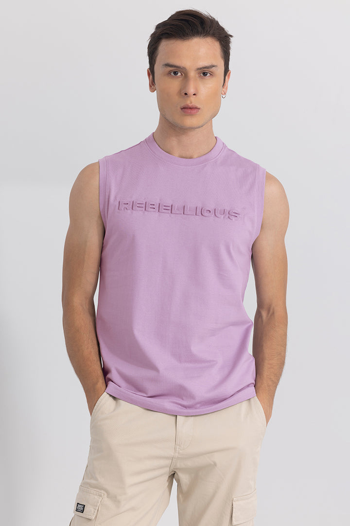 Rebellious Lavender Sleeveless T-Shirt