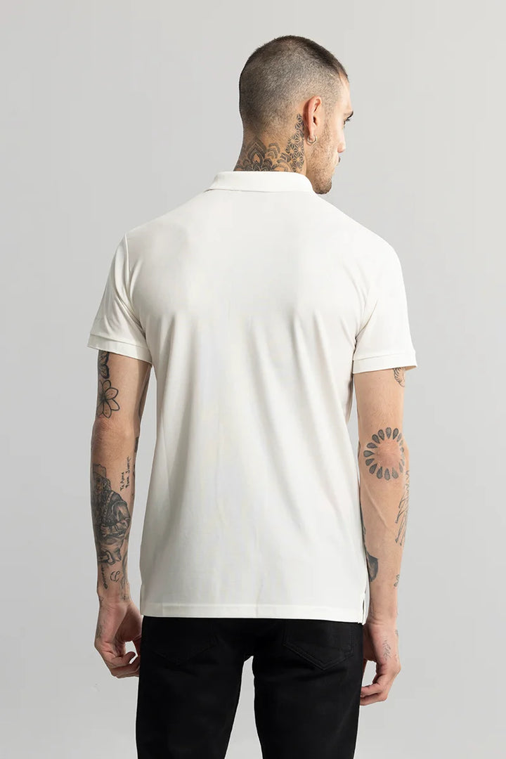 Encap White Polo T-Shirt