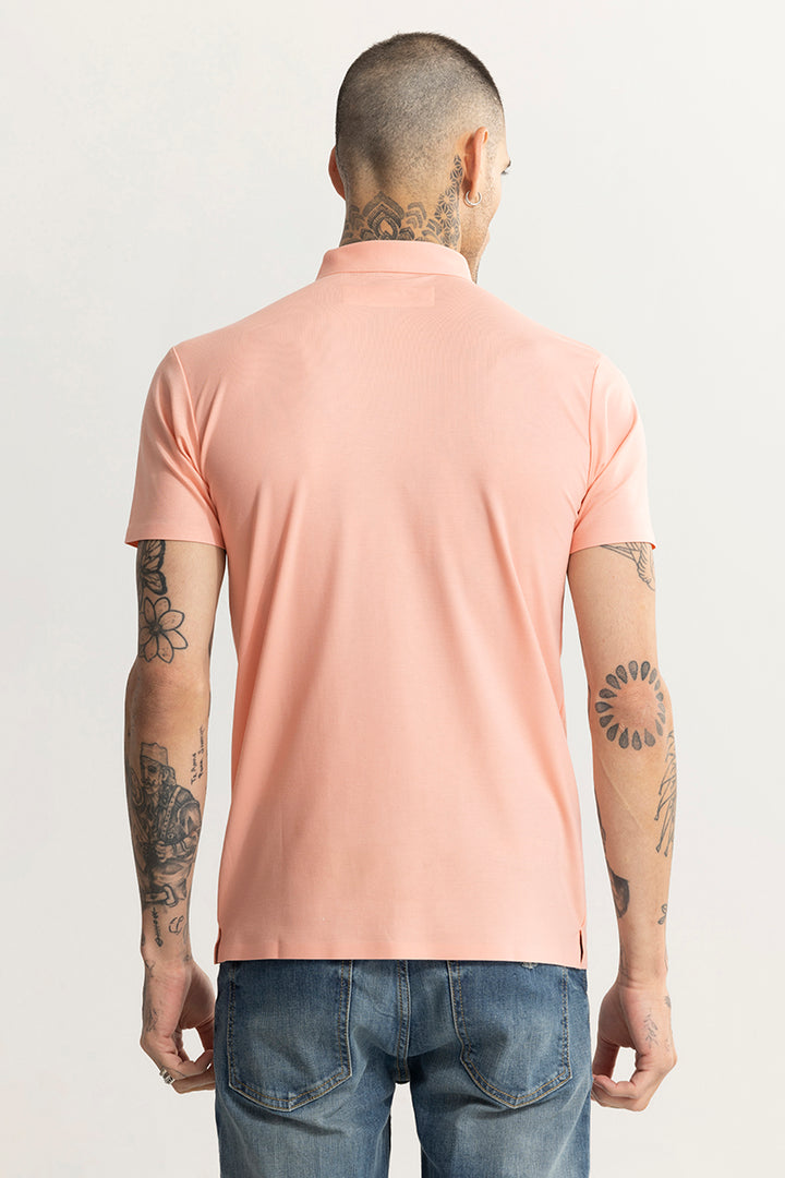 Crevasse Pink Polo T-Shirt