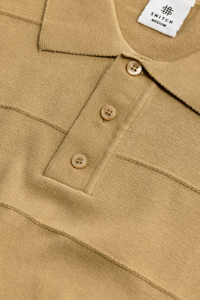 Fiscal Beige Polo T-Shirt