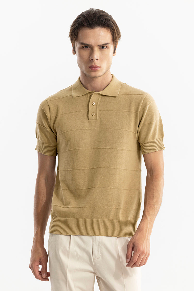 Fiscal Beige Polo T-Shirt