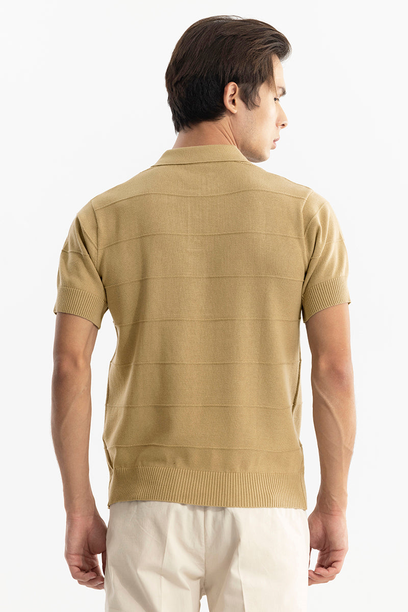 Fiscal Beige Polo T-Shirt