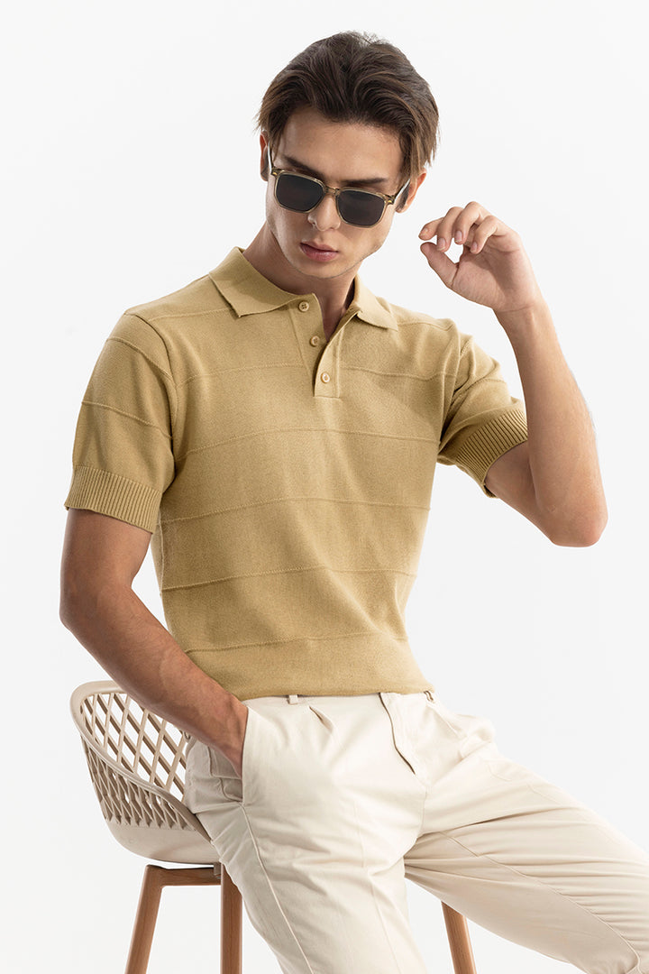 Fiscal Beige Polo T-Shirt