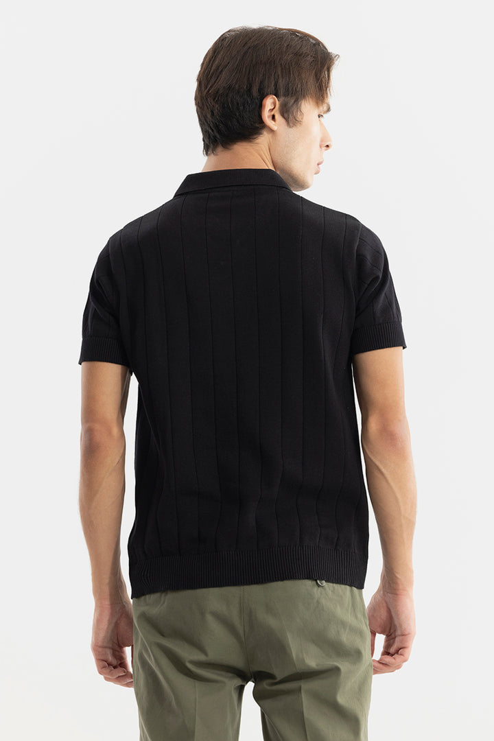 Nordic Black Polo T-Shirt