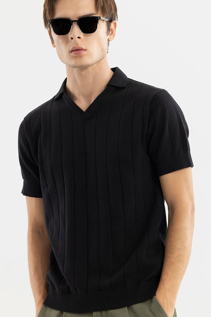 Nordic Black Polo T-Shirt