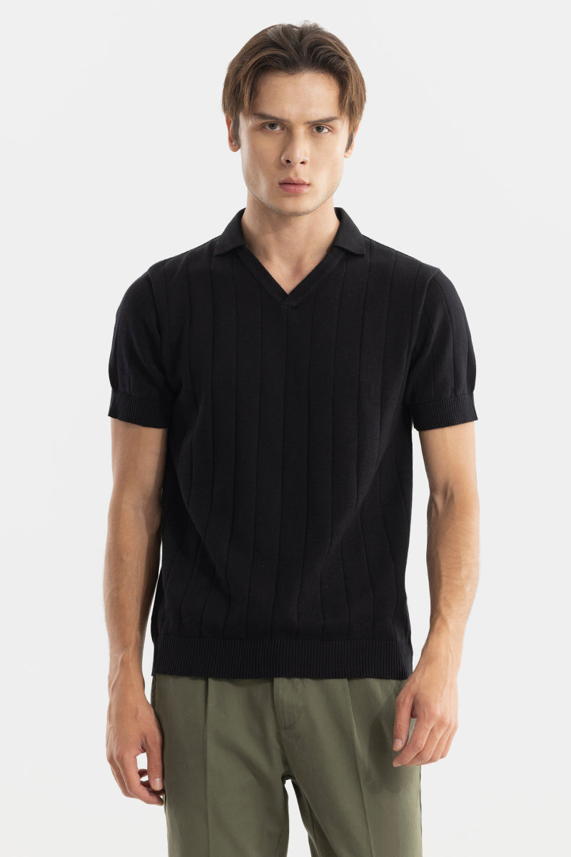 Nordic Black Polo T-Shirt