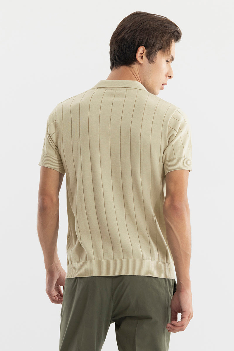 Nordic Beige Polo T-Shirt