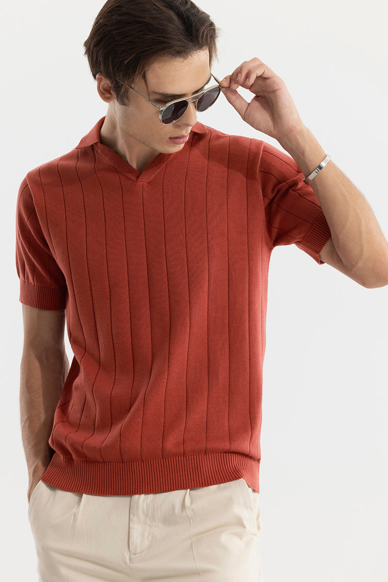 Nordic Orange Polo T-Shirt