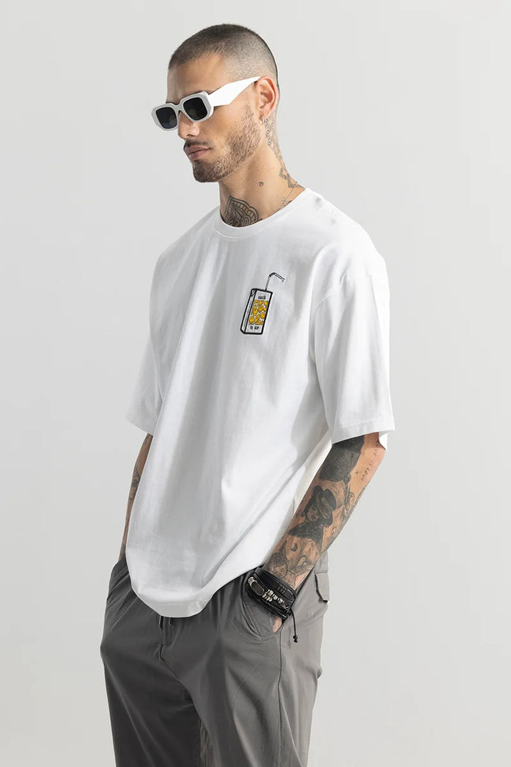 Suck It Up White Oversized T-Shirt