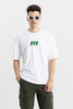 Mind Your Own Vibe White Oversized T-Shirt