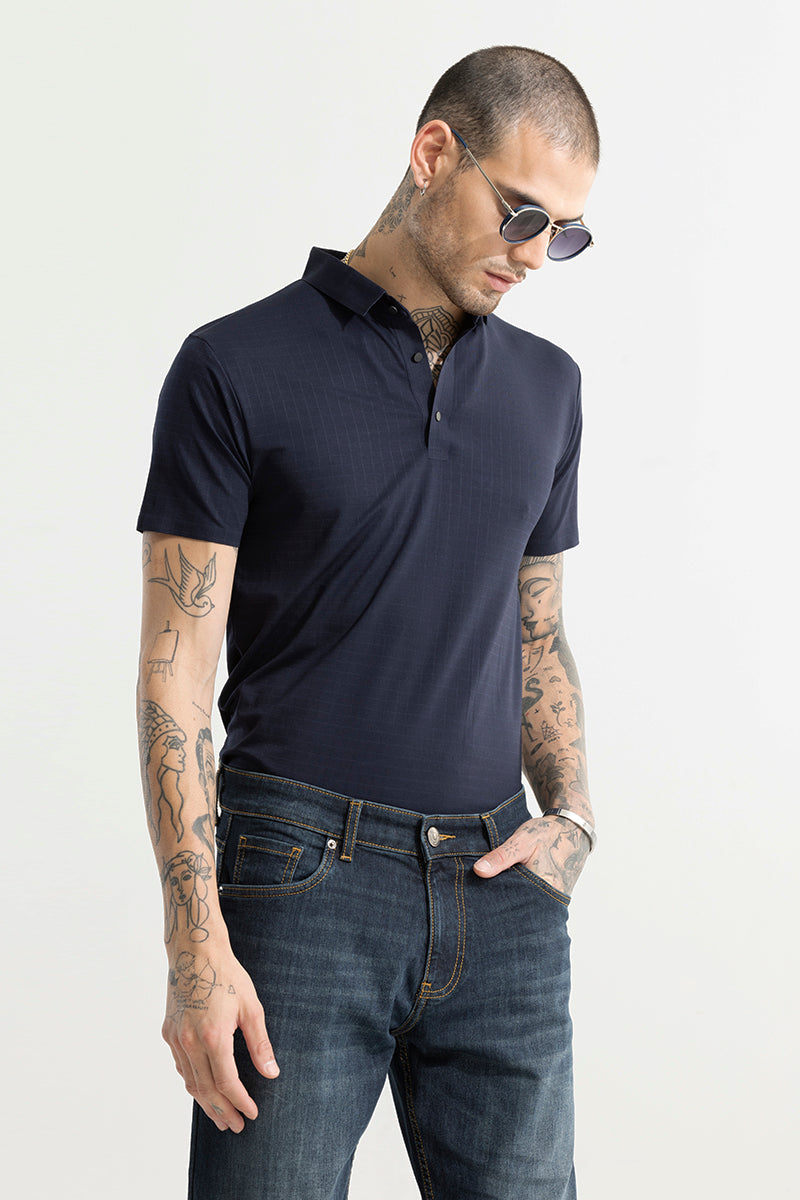 Scopic Navy Polo T-Shirt