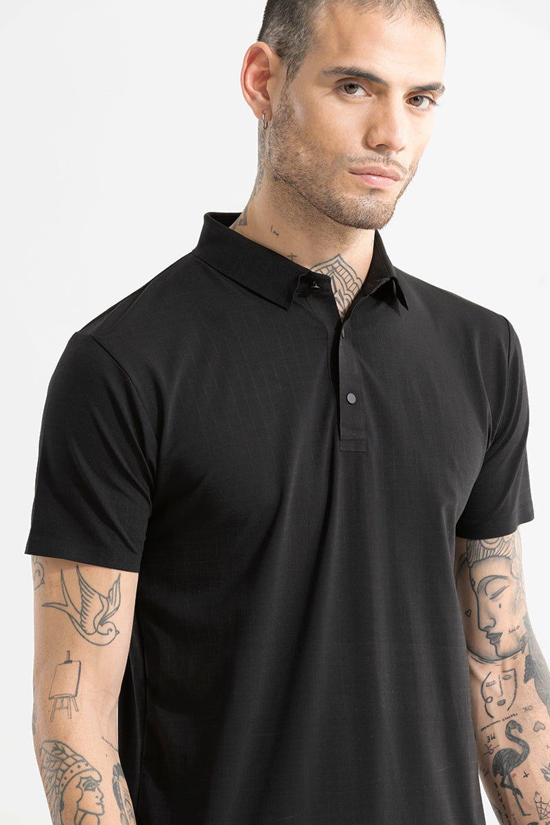 Scopic Black Polo T-Shirt