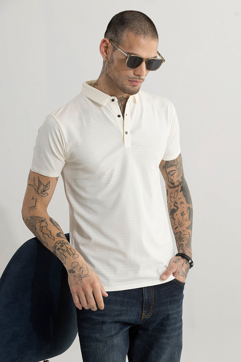 Scopic White Polo T-Shirt