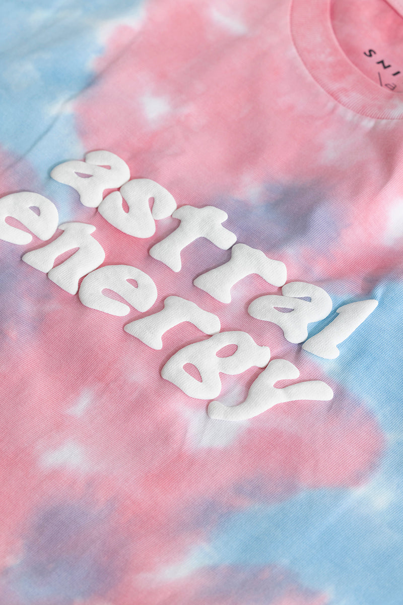 Astral Energy Pink Oversized T-Shirt