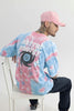 Astral Energy Pink Oversized T-Shirt