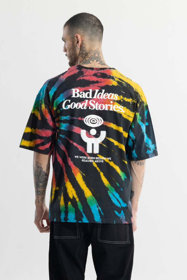 Bad Ideas Good Stories Black Oversized T-Shirt