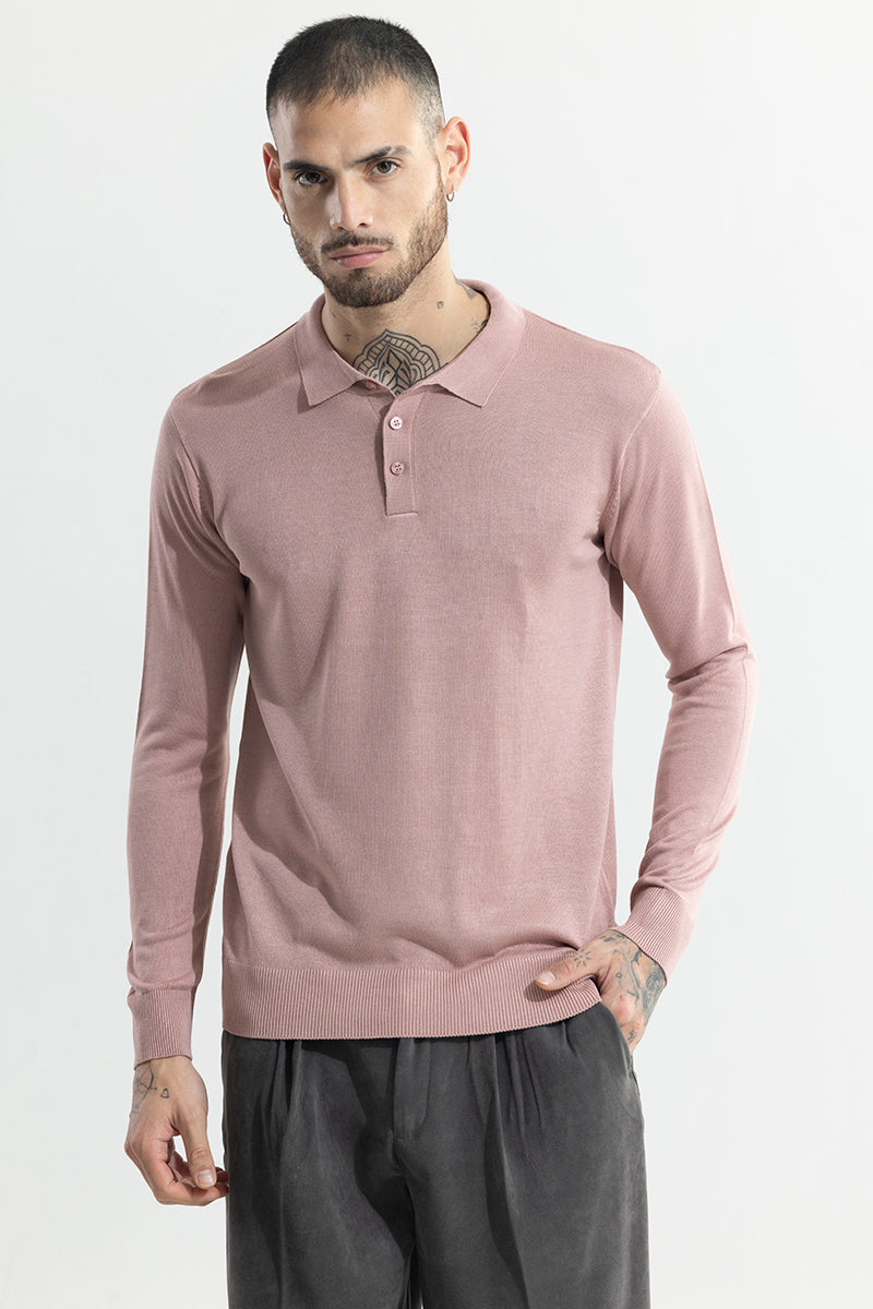 Urban Edge Mauve Polo T-Shirt