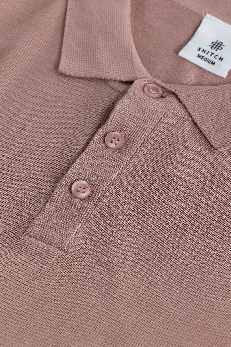 Urban Edge Mauve Polo T-Shirt