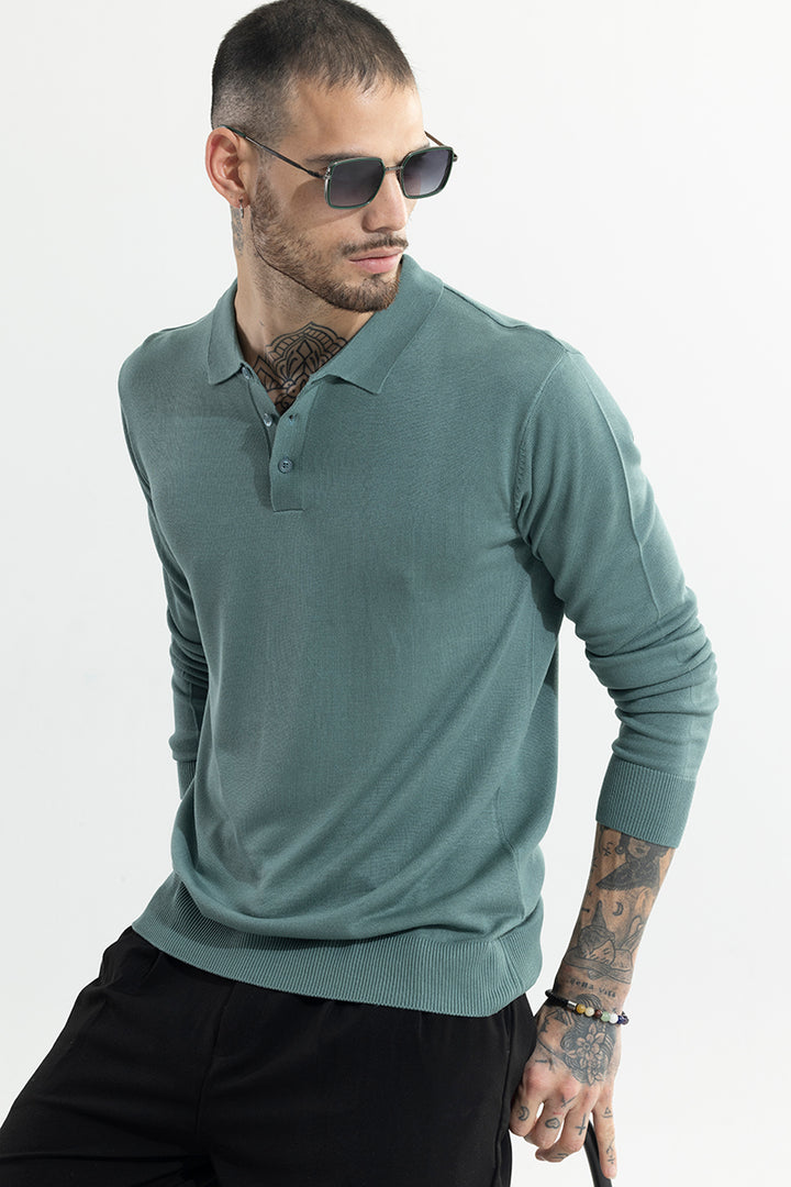 Urban Edge Green Polo T-Shirt