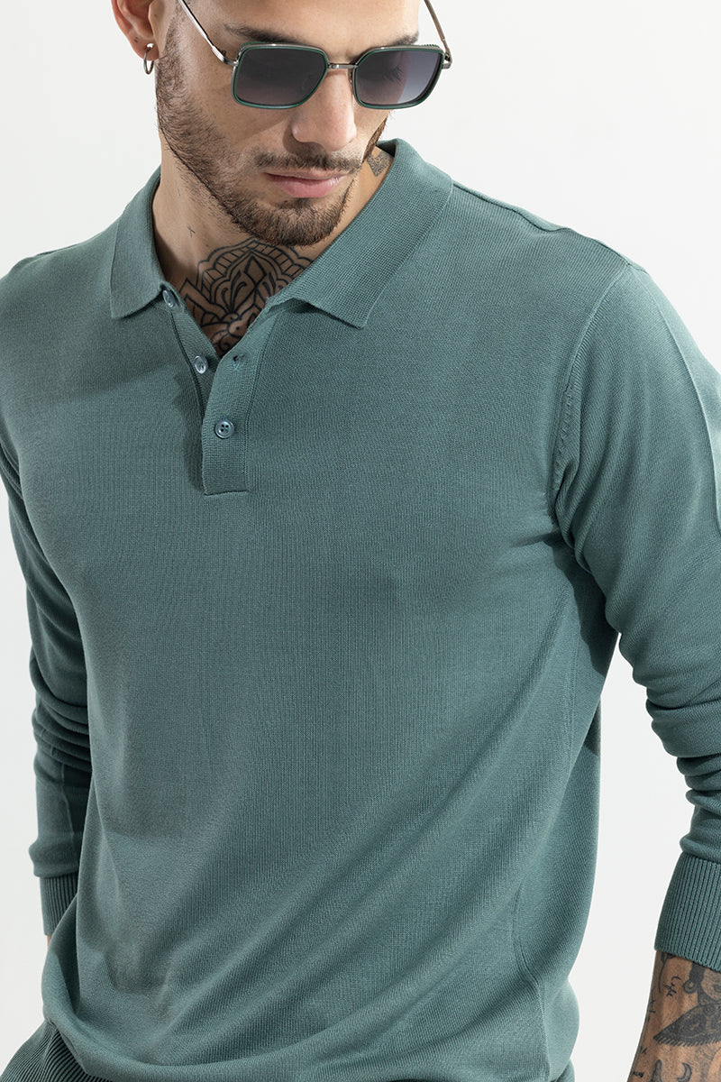 Urban Edge Green Polo T-Shirt