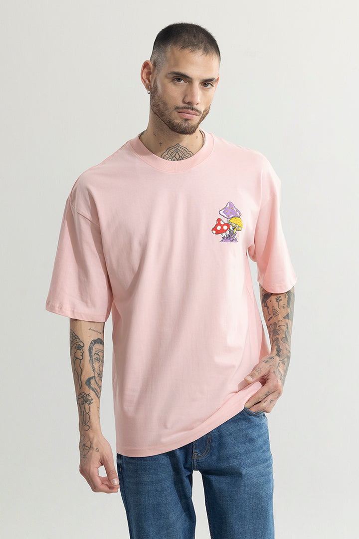 Real Eyes Realize Pink Oversized T-Shirt