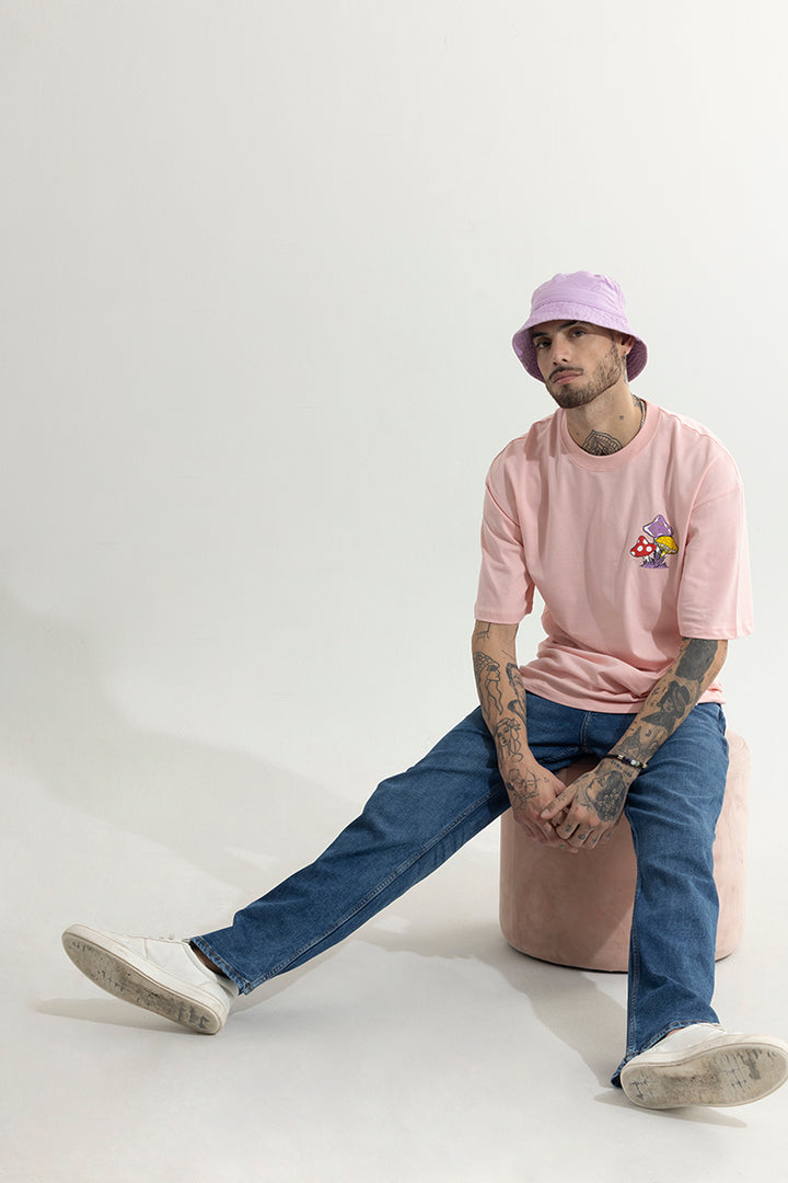 Real Eyes Realize Pink Oversized T-Shirt