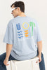 This Is Living Blue Oversized T-Shirt