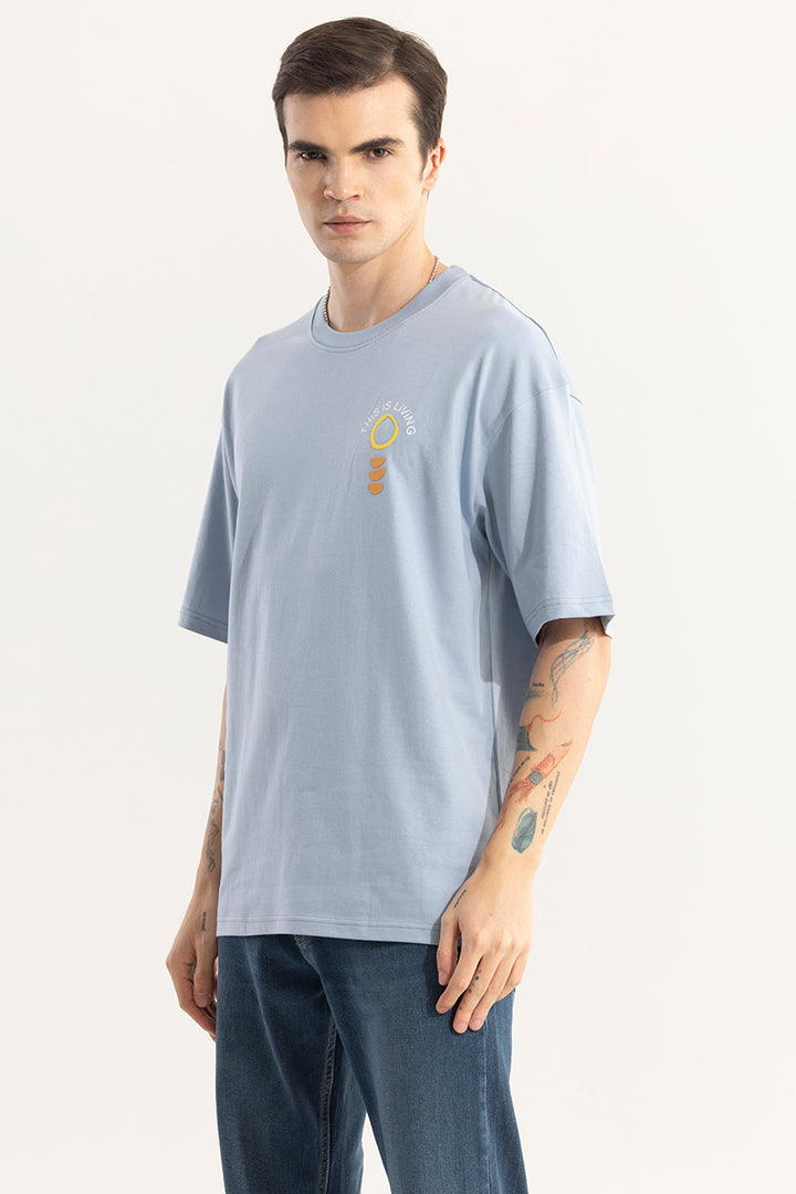 This Is Living Blue Oversized T-Shirt