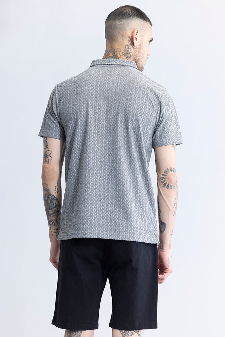 Verti-Zip Grey T-Shirt